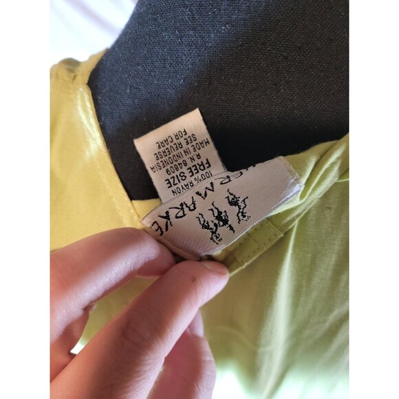 Shermarke One Size Womens Sleeveless Dress Green Relaxed Read - Picture 7 of 7